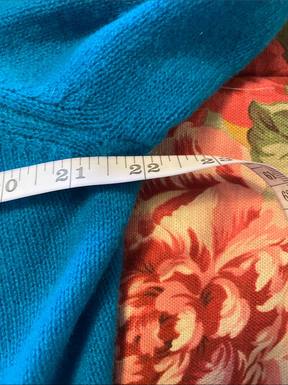 Charter Club Turquoise Ruffle-Front Open Cardigan - Picture 6 of 7